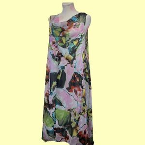 Vera Wang X-Large womens designer dress nwt new casual flowy pink Xl dress